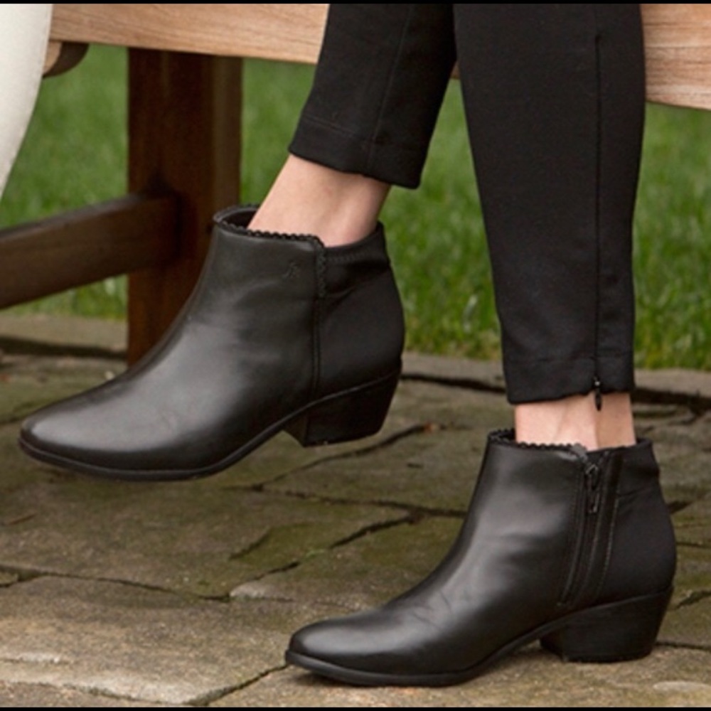 Jack Rogers Bailee Leather Booties Size 7.5 - Picture 1 of 8